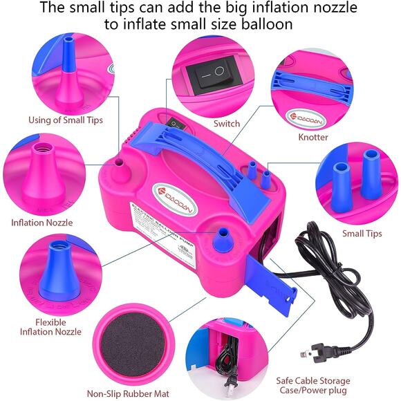 IDAODAN Portable Electric Balloon Pump - Picture 2 of 4